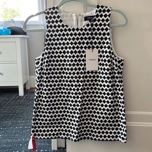 Theory dressy cotton tank/blouse